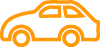 オレンジ色の車